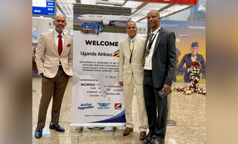 Uganda Airlines selects Çelebi for ground handling in Mumbai